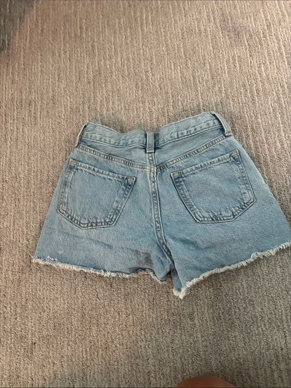Old Navy Light Blue Denim Shorts with Strawberry Patches